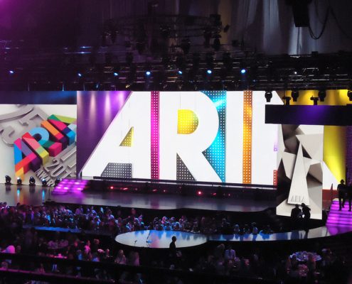 Aria Awards Stage Lighting Design LED Screens Digital Display