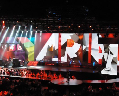 Aria Awards Stage Lighting Design LED Screens Digital Display