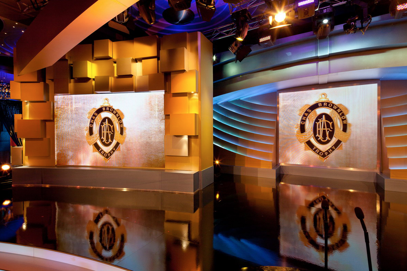 Brownlow Medal Stage Lighting Design LED Screens Digital Display