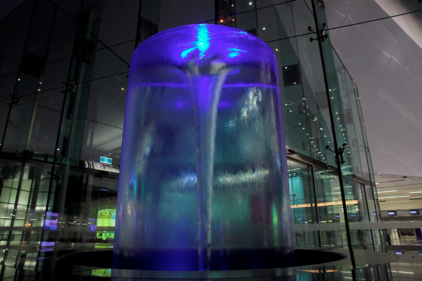 Canberra Airport Water Feature LED Lighting and Building Facade Lighting