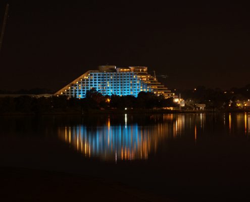 Crown Casino Outdoor LED Facade Building Lighting