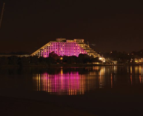 Crown Casino Outdoor LED Facade Building Lighting