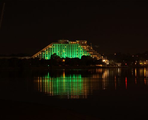 Crown Casino Outdoor LED Facade Building Lighting