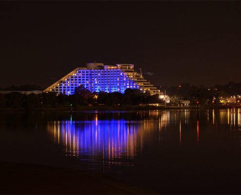 Crown Casino Outdoor LED Facade Building Lighting