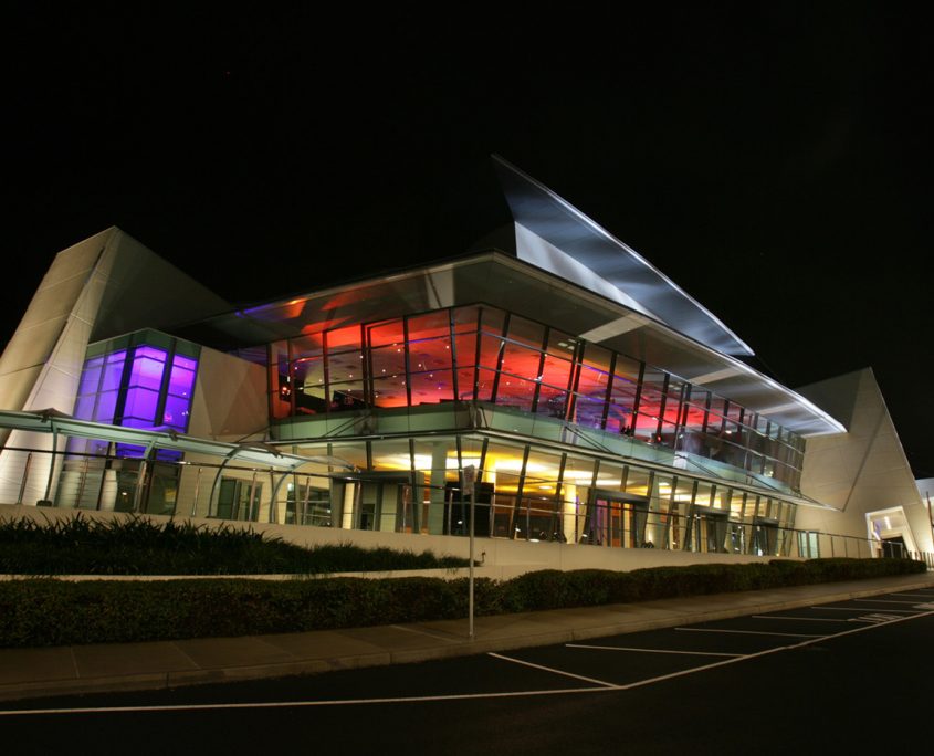 Gold Coast Convention and Exhibition Centre Building Facade Lighting and Indoor LED Lighting