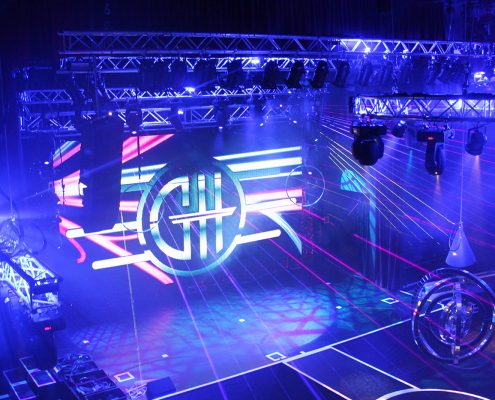 GH Hotel Theatre Lighting LED Spot Light Show LED Screen