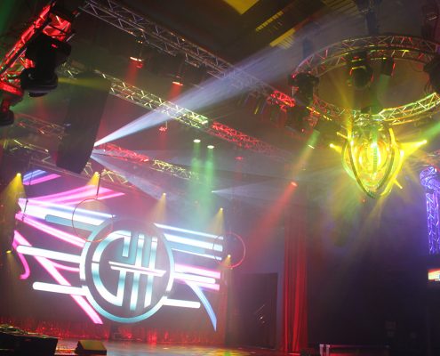 GH Hotel Theatre Lighting LED Spot Light Show LED Screen