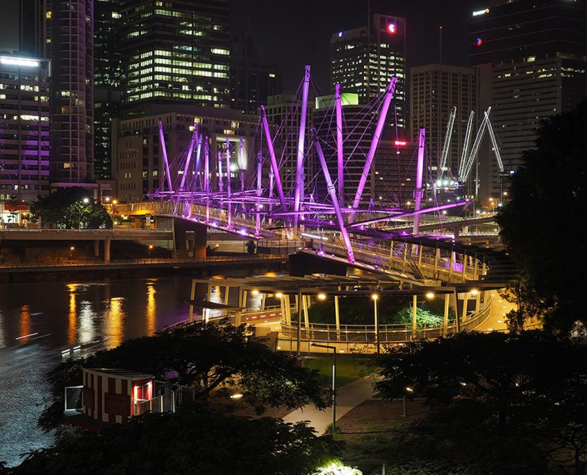 Kurilpa-Bridge-Bris_5 Kurilpa Bridge Brisbane Outdoor LED Architectural Lighting