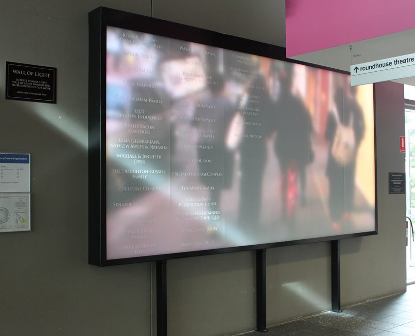 La Boite Theatre Wall of Light LED Big Screen Media Wall