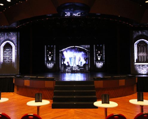 P&O Pacific Eden Stage Lighting Design LED Screen