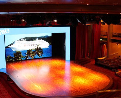 P&O Pacific Jewel Stage Lighting Design LED Screen