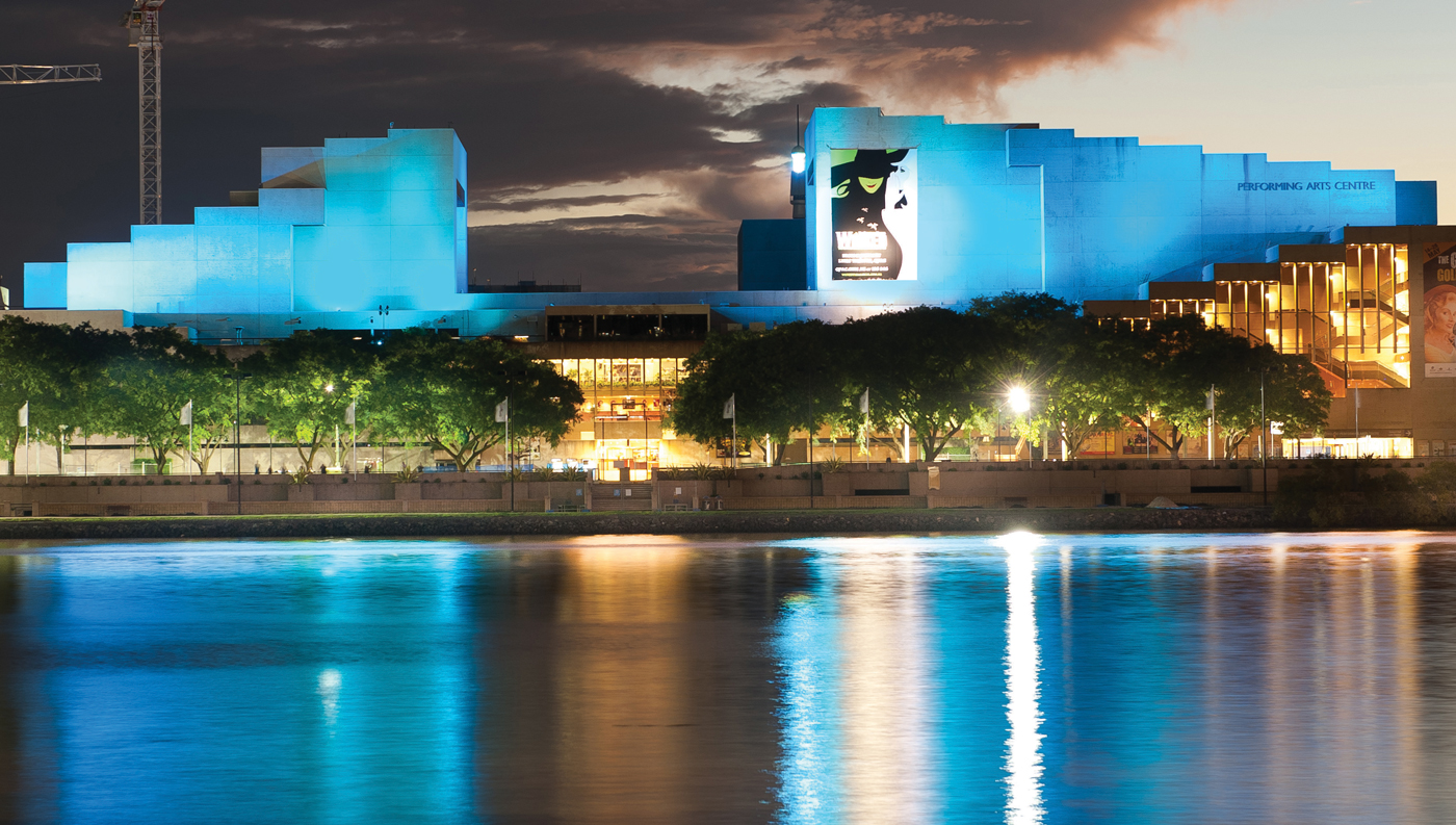 QPAC Brisbane Facade Building Lighting Smart Illumination