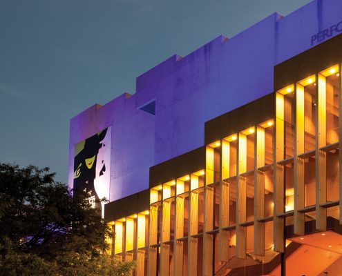 QPAC Brisbane Facade Building Lighting Smart Illumination