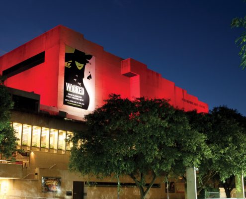 QPAC Brisbane Facade Building Lighting Smart Illumination