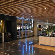 QT Hotel Foyer Artwork Installation Mirror and LED Wall