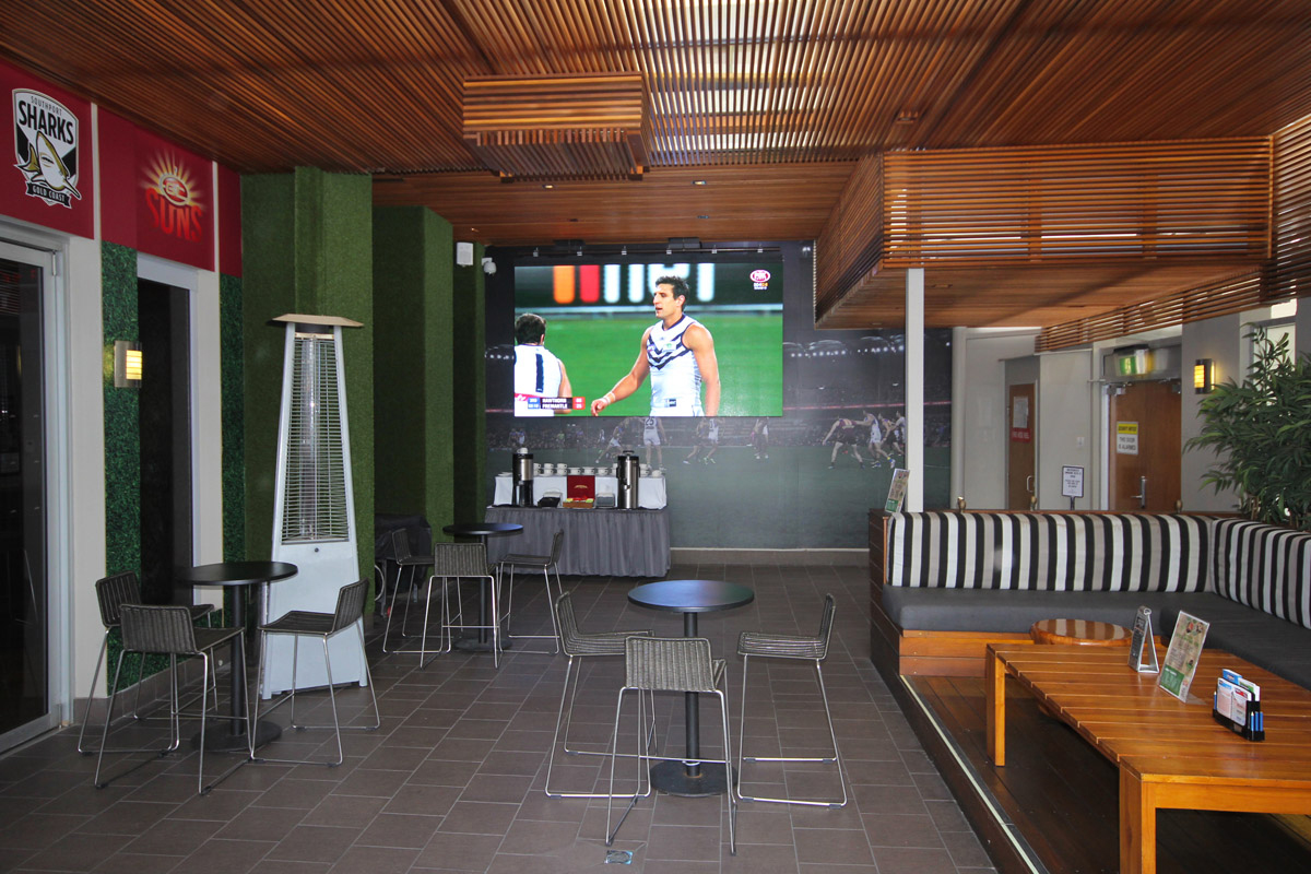 Southport Sharks Sports Bar Indoor LED Big Screen