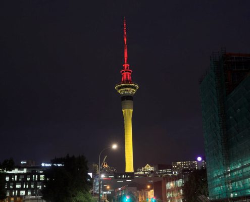 Sky Tower Building Facade Outdoor LED Architectural Lighting