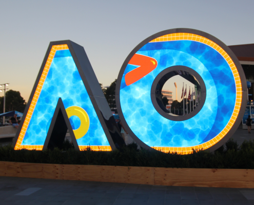 Australian Open Tennis Outdoor LED Screen Artwork Signage