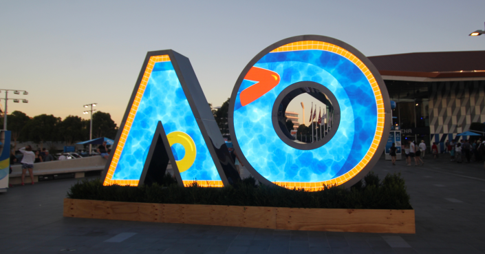 Australian Open Tennis Outdoor LED Screen Artwork Signage