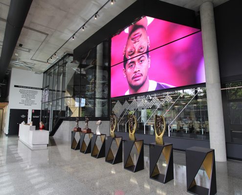 Brisbane Broncos Leagues Club LED Scoreboard and Trophy LED Spot Lights