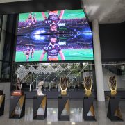 Brisbane Broncos Leagues Club LED Scoreboard and Trophy LED Spot Lights