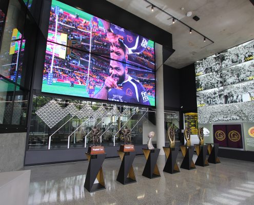 Brisbane Broncos Leagues Club LED Scoreboard and Trophy LED Spot Lights