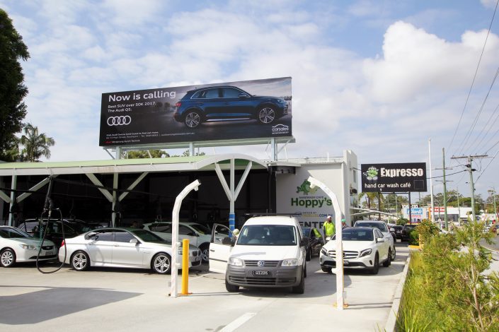 Hoppys Car Wash LED Billboard Southport Gold Coast