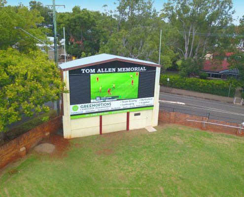 Toowoombah Tom Allen Memorial Oval Outdoor LED Scoreboard