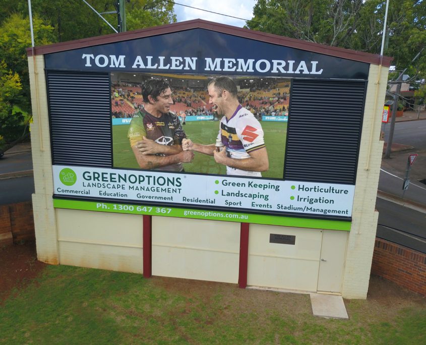 toowoombah-scoreboard-2 Toowoombah Tom Allen Memorial Oval Outdoor LED Scoreboard