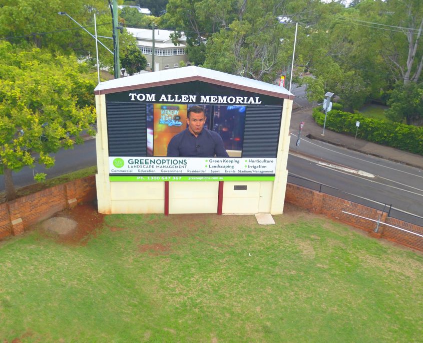 toowoombah-scoreboard-4 Toowoombah Tom Allen Memorial Oval Outdoor LED Scoreboard