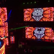 Cove_Manila_1701 Cove Manilla Festival Event Lighting Light Show LED Spot Lights with LED Screens and Curved LED Screens