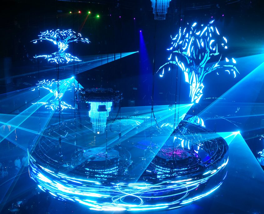 Cove_Manila_1705 Cove Manilla Festival Event Lighting Light Show LED Spot Lights with LED Screens and Curved LED Screens