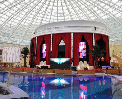 OKada Luxury Pool LED Screens and Indoor LED Lighting