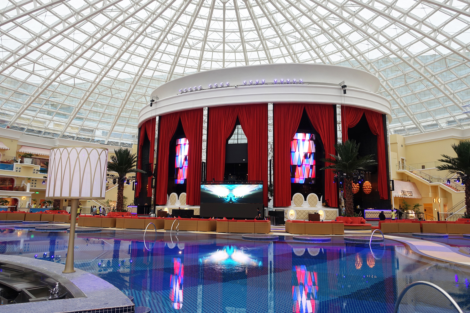 OKada Luxury Pool LED Screens and Indoor LED Lighting