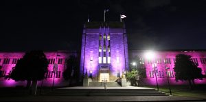 UQ University of Queensland Forgan Smith Building Facade Lighting