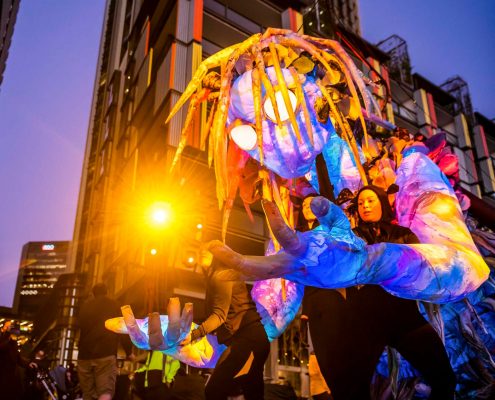 Vivid Festival Sydney The Liminal hour Lighting Display Artowrk