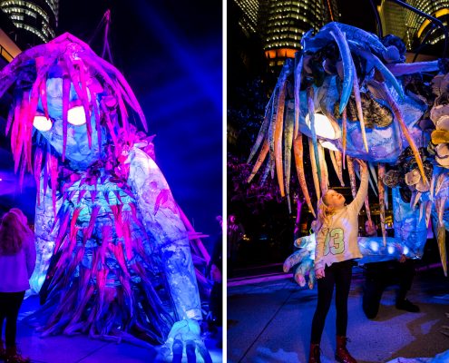 Vivid Festival Sydney The Liminal hour Lighting Display Artowrk