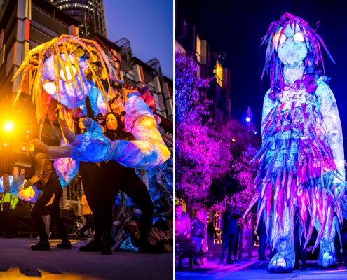 Vivid Festival Sydney The Liminal hour Lighting Display Artowrk