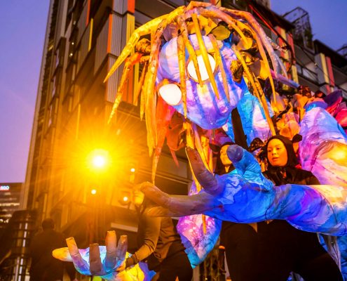 Vivid Festival Sydney The Liminal hour Lighting Display Artowrk