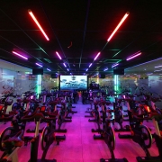 Astera-Titan-Fitness-01 Astera Entertainment Lighting in the Spin Studio at Titan Fitness Sydney